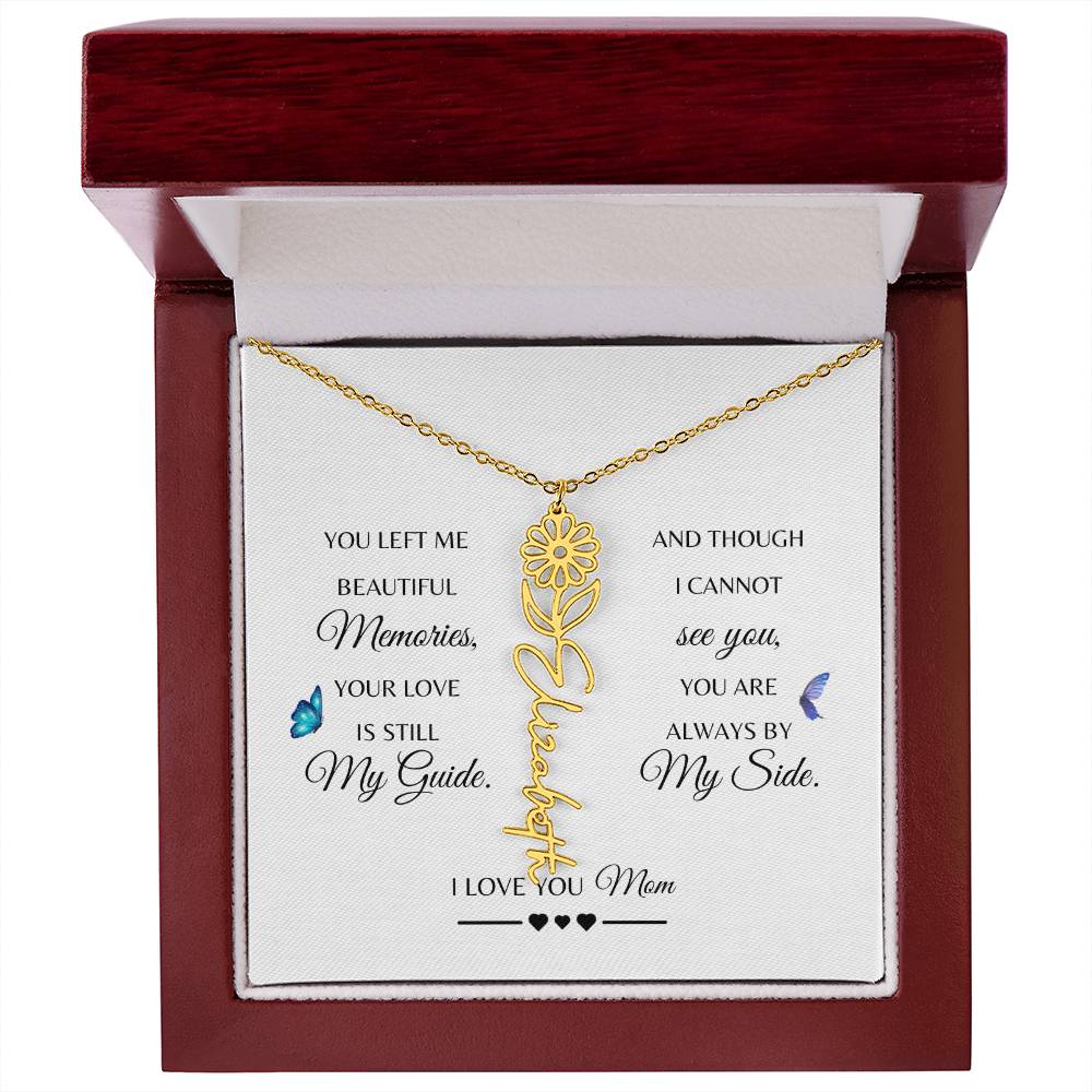 Memorial Gift Loss of Mother for Daughter | In Loving Memory Jewelry from Dad or Grandma for Loss of Mother | Sympathy Gift