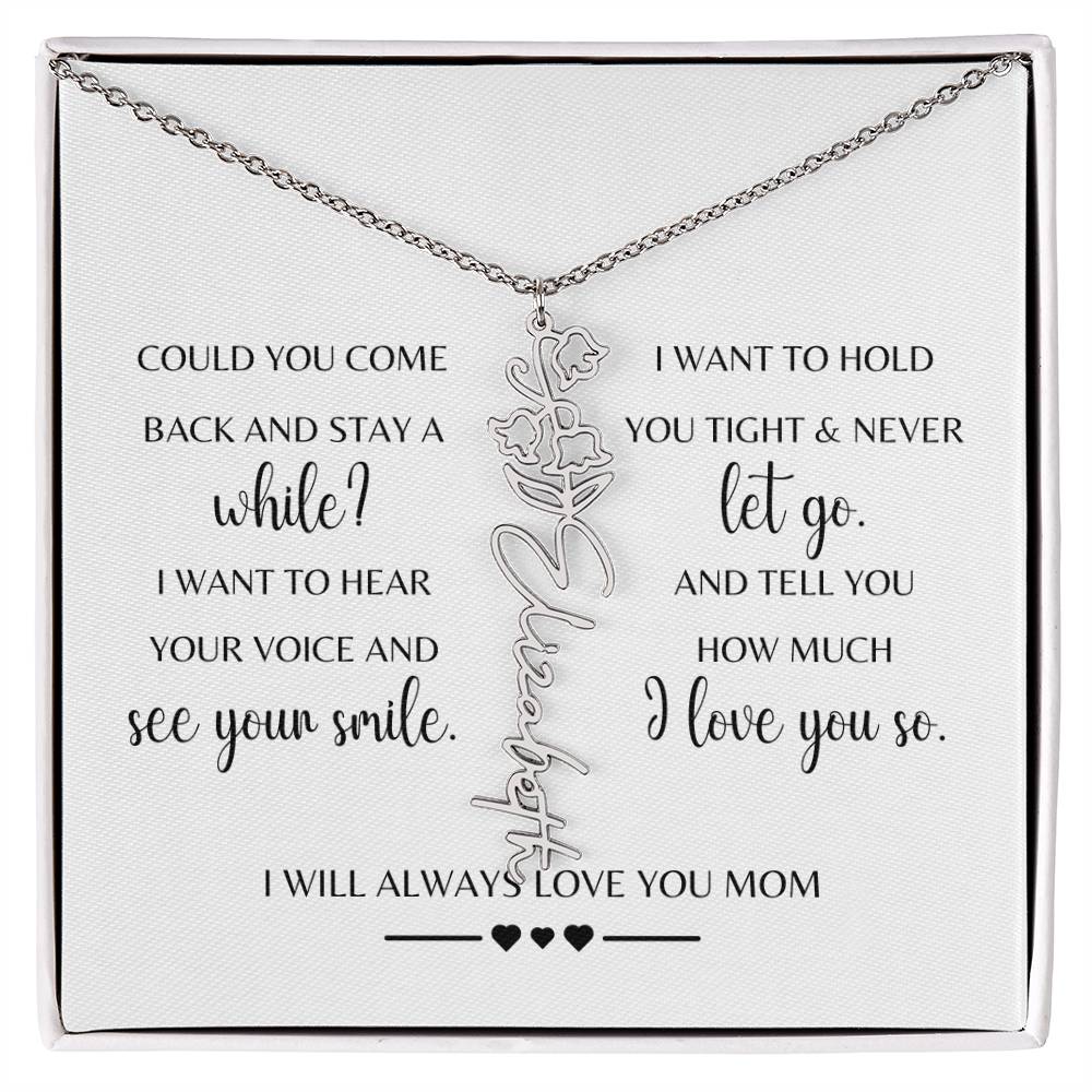 Sympathy Gift Loss of Mother for Daughter | Memorial Jewelry from Grandma or Dad for Loss of Mother | Grief