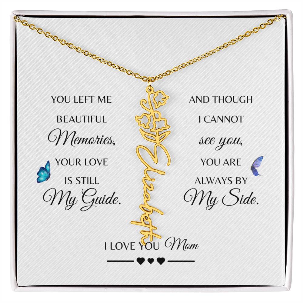 Memorial Gift Loss of Mother for Daughter | In Loving Memory Jewelry from Dad or Grandma for Loss of Mother | Sympathy Gift