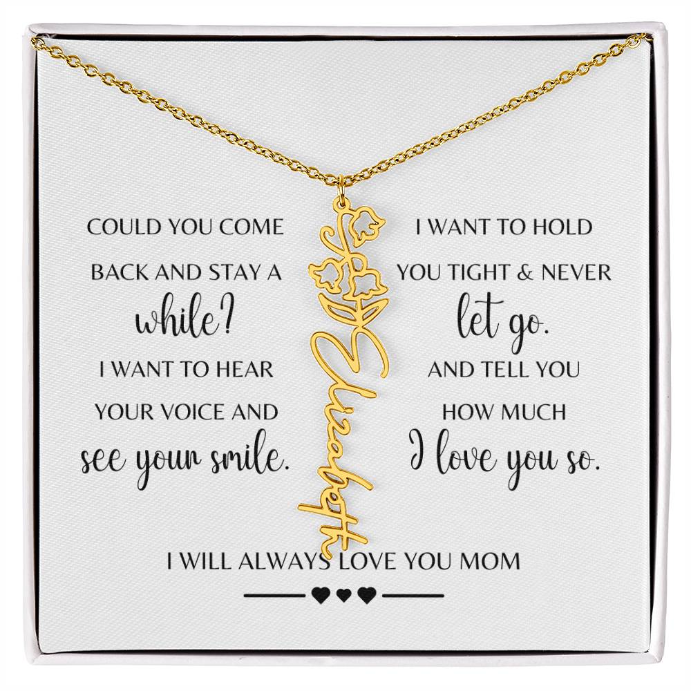 Sympathy Gift Loss of Mother for Daughter | Memorial Jewelry from Grandma or Dad for Loss of Mother | Grief