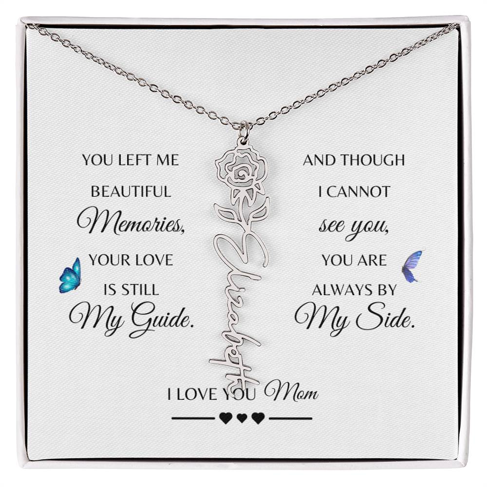 Memorial Gift Loss of Mother for Daughter | In Loving Memory Jewelry from Dad or Grandma for Loss of Mother | Sympathy Gift