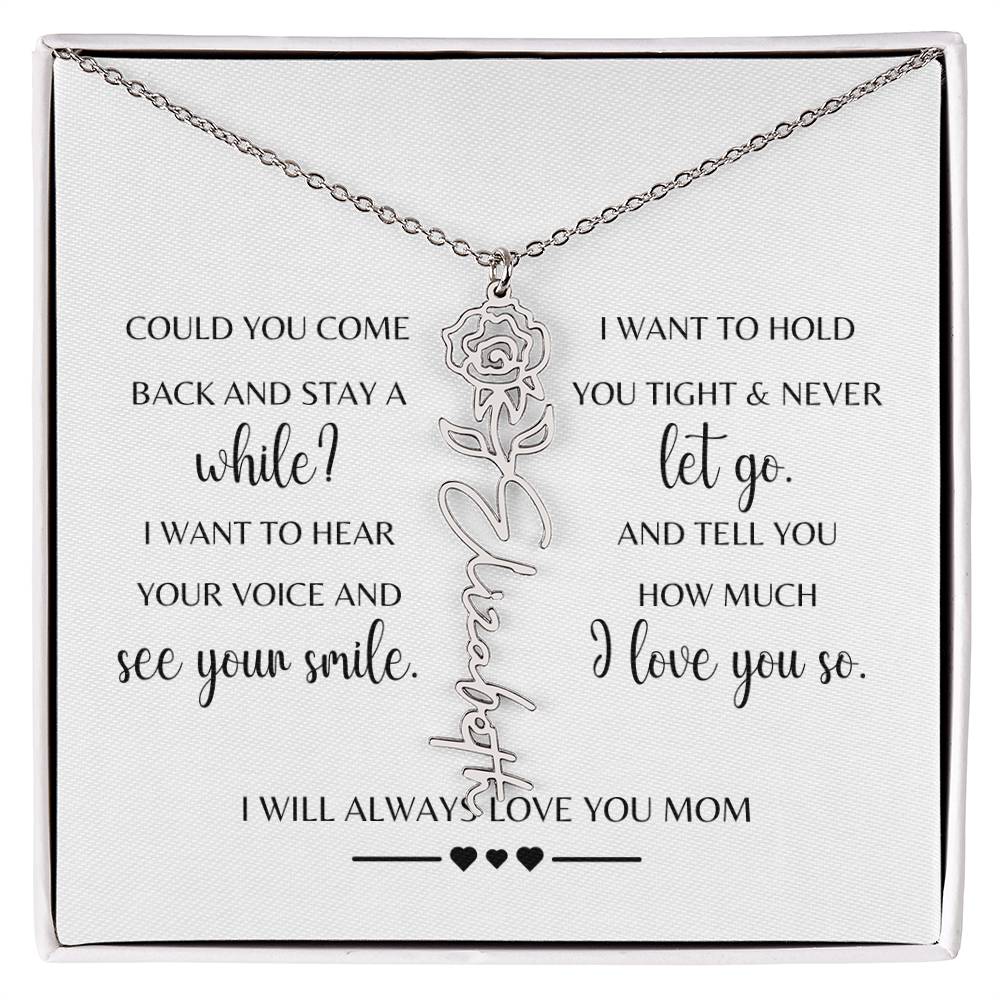 Sympathy Gift Loss of Mother for Daughter | Memorial Jewelry from Grandma or Dad for Loss of Mother | Grief