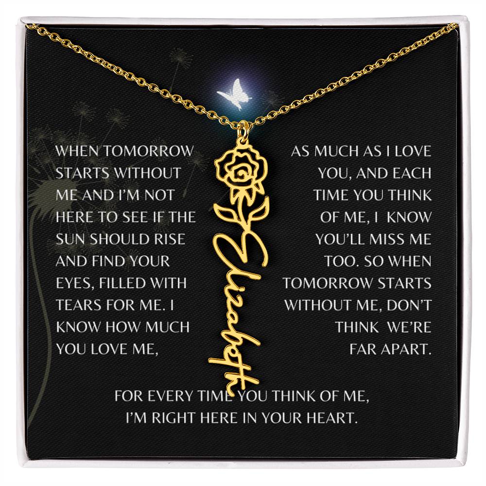 In Loving Memory Gift Loss of Mother for Daughter/Granddaughter | Memorial Jewelry from Dad or Grandmother for Loss of Mother Gift | Remembrance