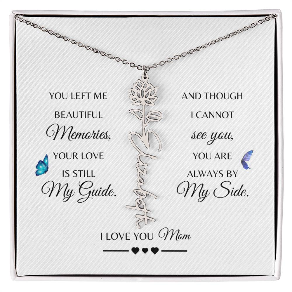 Memorial Gift Loss of Mother for Daughter | In Loving Memory Jewelry from Dad or Grandma for Loss of Mother | Sympathy Gift