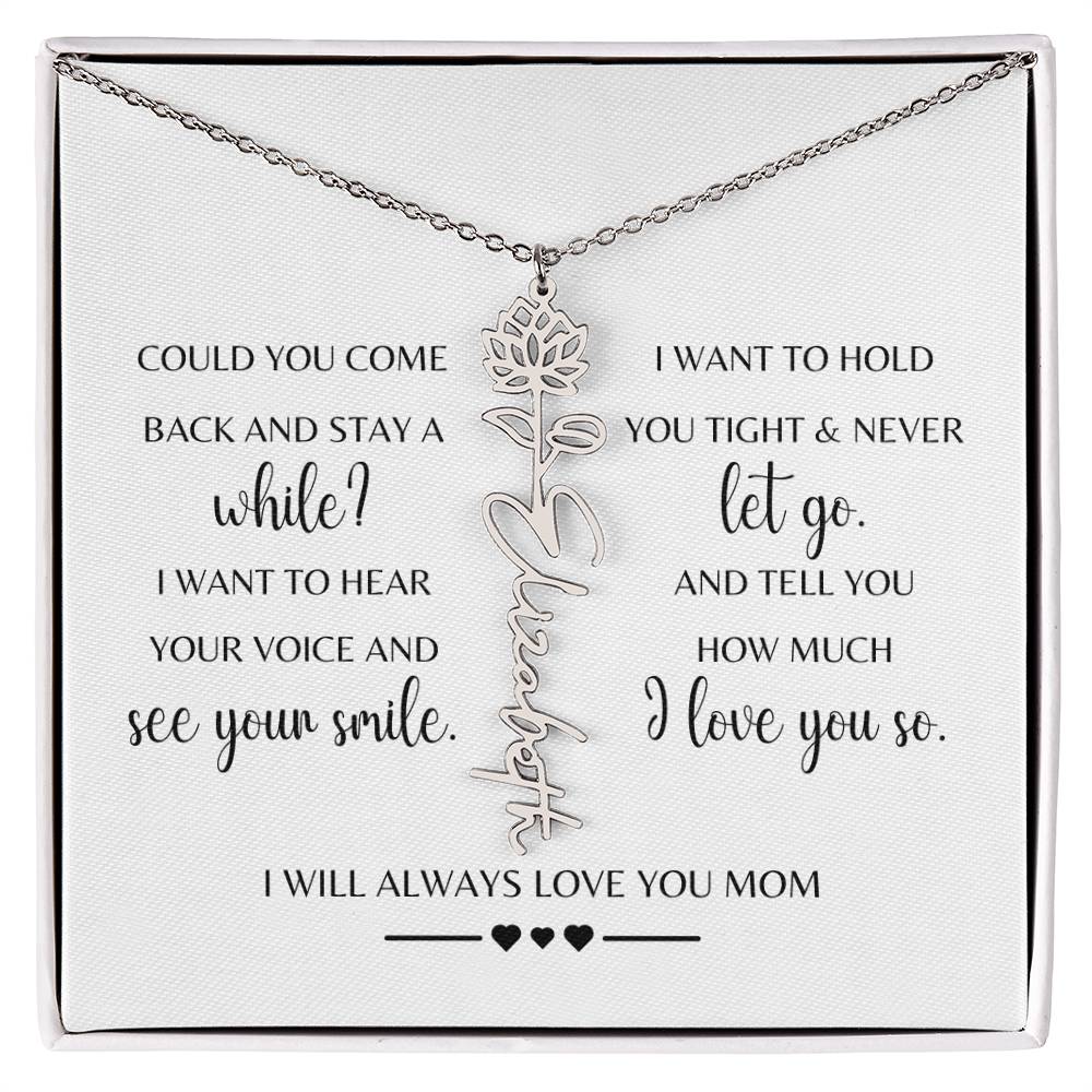 Sympathy Gift Loss of Mother for Daughter | Memorial Jewelry from Grandma or Dad for Loss of Mother | Grief