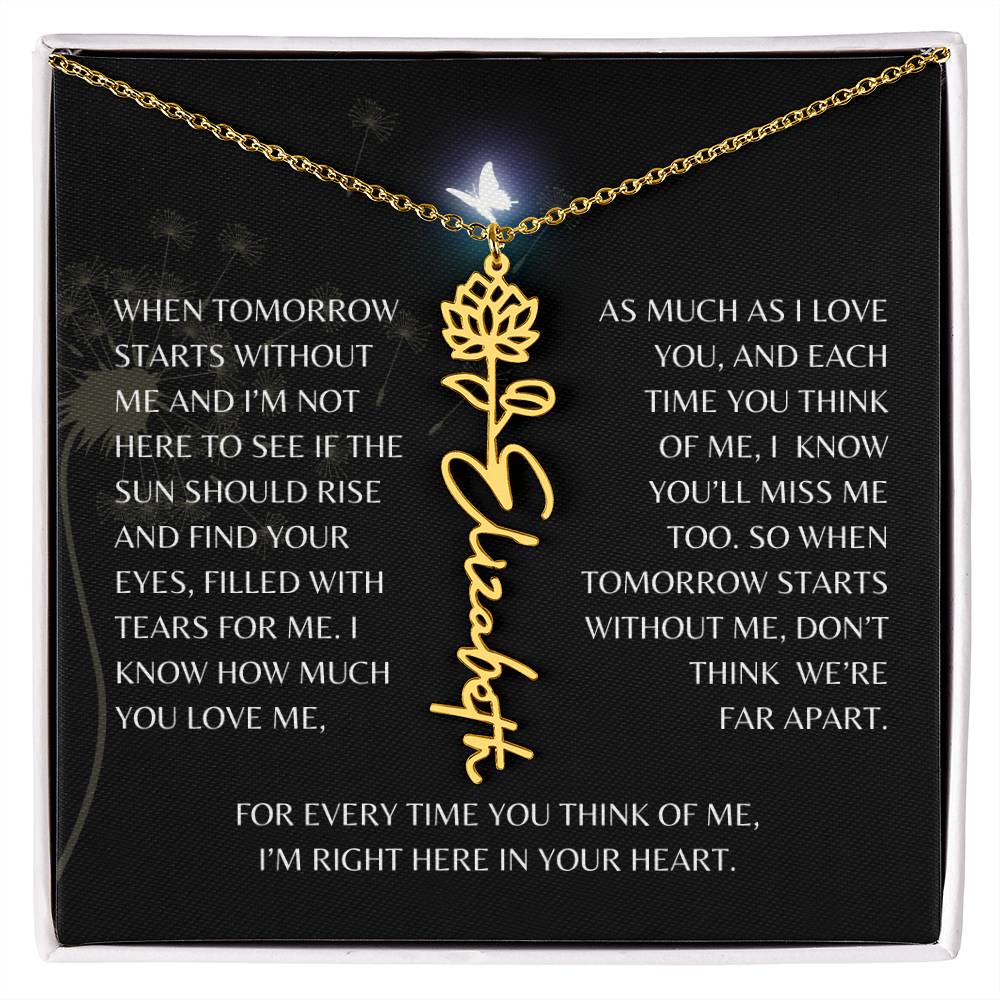 In Loving Memory Gift Loss of Mother for Daughter/Granddaughter | Memorial Jewelry from Dad or Grandmother for Loss of Mother Gift | Remembrance