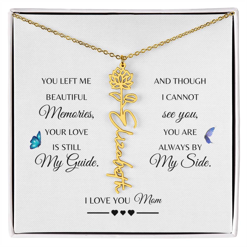 Memorial Gift Loss of Mother for Daughter | In Loving Memory Jewelry from Dad or Grandma for Loss of Mother | Sympathy Gift