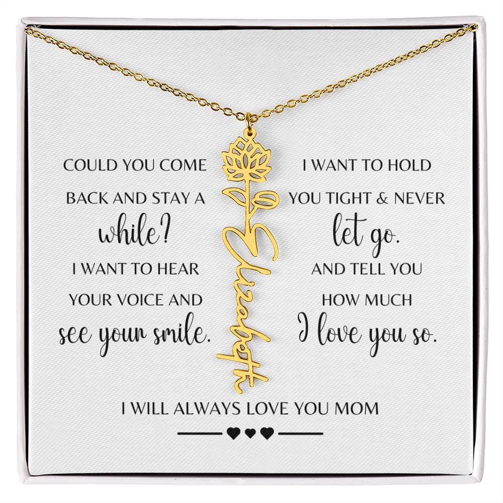 Sympathy Gift Loss of Mother for Daughter | Memorial Jewelry from Grandma or Dad for Loss of Mother | Grief