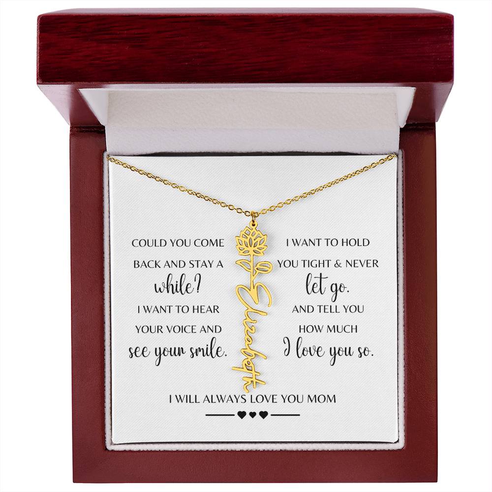 Sympathy Gift Loss of Mother for Daughter | Memorial Jewelry from Grandma or Dad for Loss of Mother | Grief