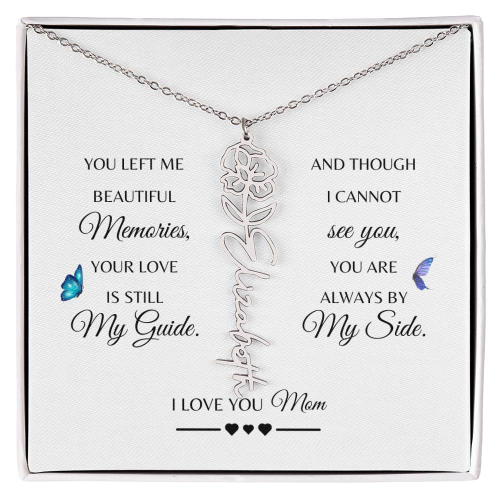 Memorial Gift Loss of Mother for Daughter | In Loving Memory Jewelry from Dad or Grandma for Loss of Mother | Sympathy Gift