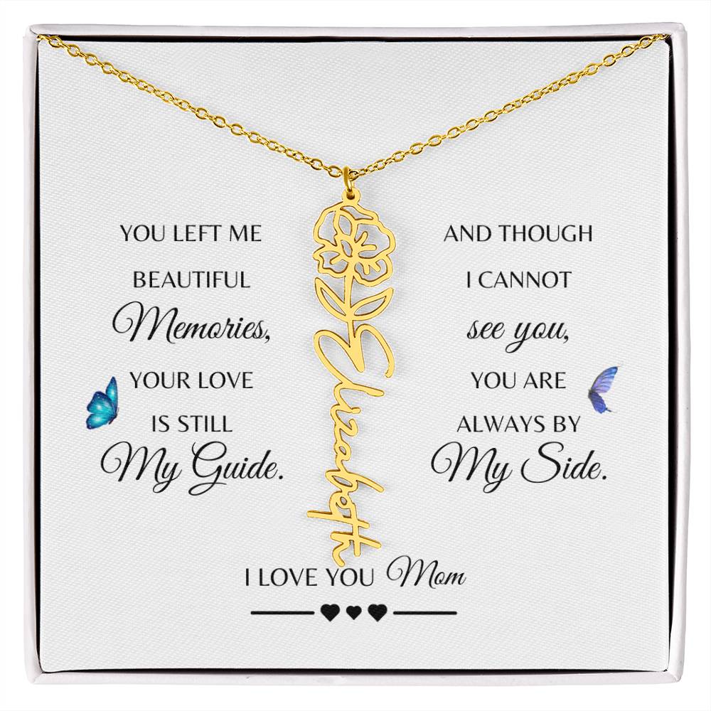 Memorial Gift Loss of Mother for Daughter | In Loving Memory Jewelry from Dad or Grandma for Loss of Mother | Sympathy Gift