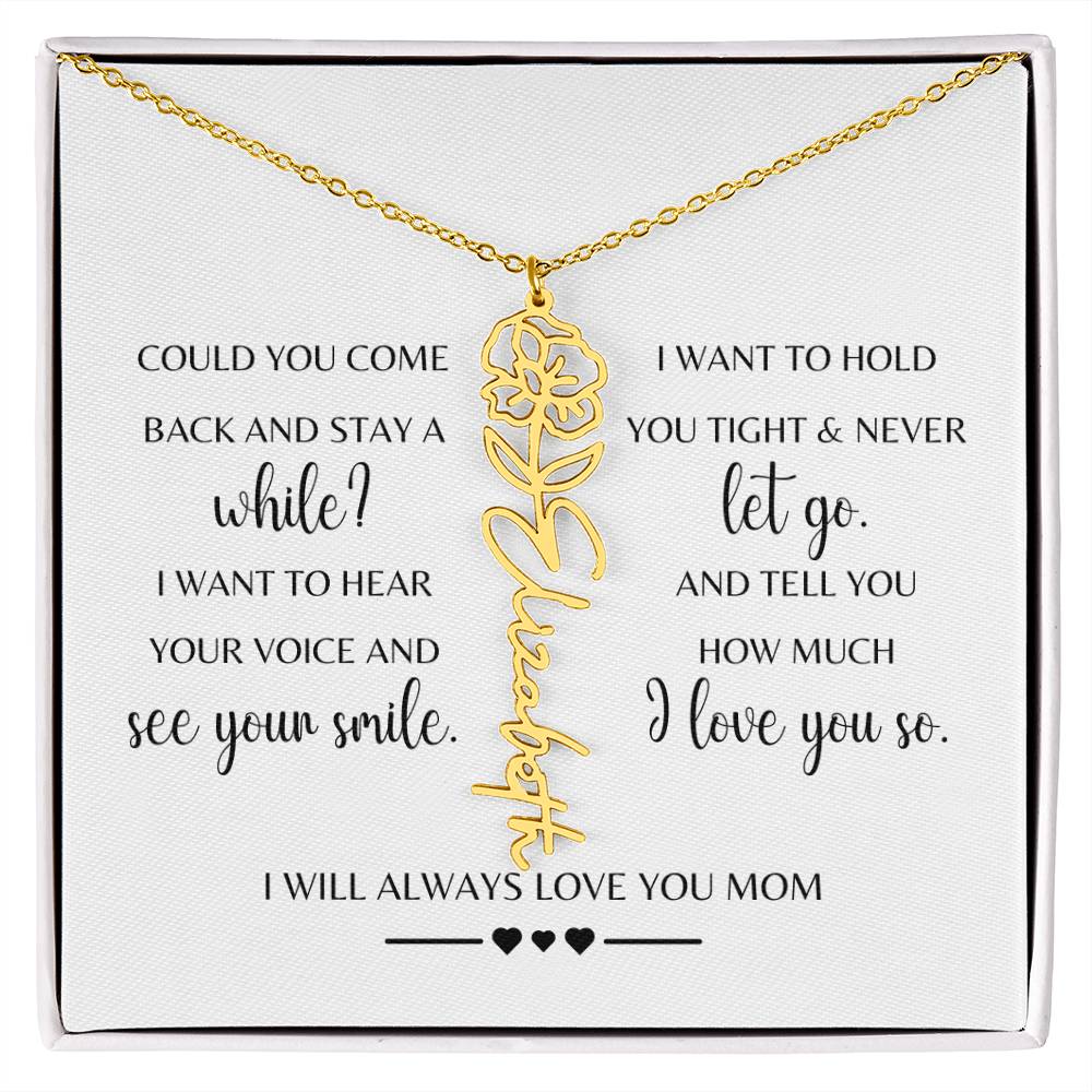 Sympathy Gift Loss of Mother for Daughter | Memorial Jewelry from Grandma or Dad for Loss of Mother | Grief