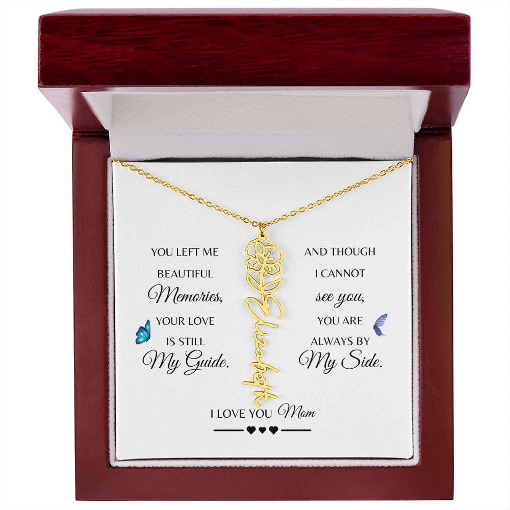 Memorial Gift Loss of Mother for Daughter | In Loving Memory Jewelry from Dad or Grandma for Loss of Mother | Sympathy Gift