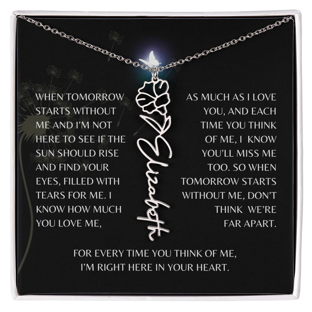 In Loving Memory Gift Loss of Mother for Daughter/Granddaughter | Memorial Jewelry from Dad or Grandmother for Loss of Mother Gift | Remembrance