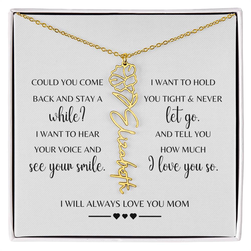 Sympathy Gift Loss of Mother for Daughter | Memorial Jewelry from Grandma or Dad for Loss of Mother | Grief