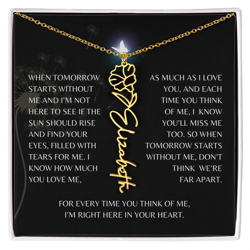 In Loving Memory Gift Loss of Mother for Daughter/Granddaughter | Memorial Jewelry from Dad or Grandmother for Loss of Mother Gift | Remembrance