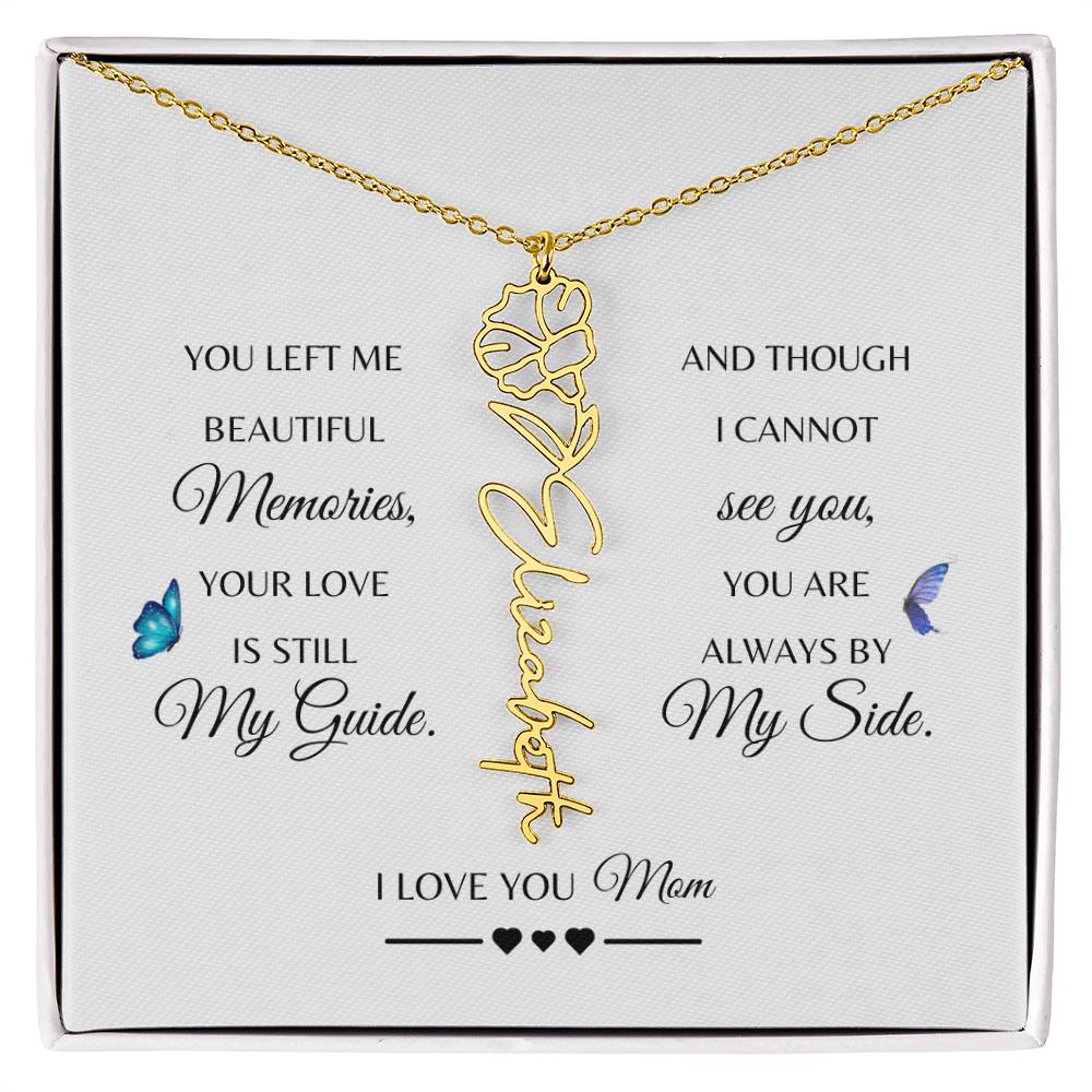 Memorial Gift Loss of Mother for Daughter | In Loving Memory Jewelry from Dad or Grandma for Loss of Mother | Sympathy Gift