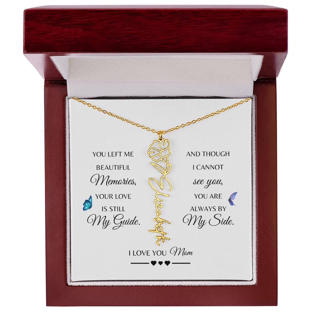 Memorial Gift Loss of Mother for Daughter | In Loving Memory Jewelry from Dad or Grandma for Loss of Mother | Sympathy Gift