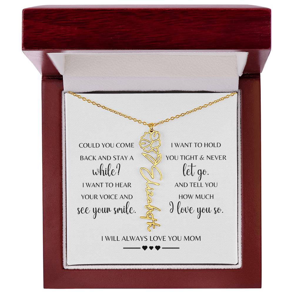 Sympathy Gift Loss of Mother for Daughter | Memorial Jewelry from Grandma or Dad for Loss of Mother | Grief