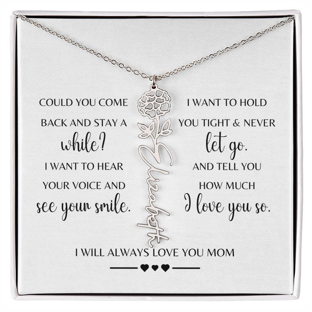 Sympathy Gift Loss of Mother for Daughter | Memorial Jewelry from Grandma or Dad for Loss of Mother | Grief