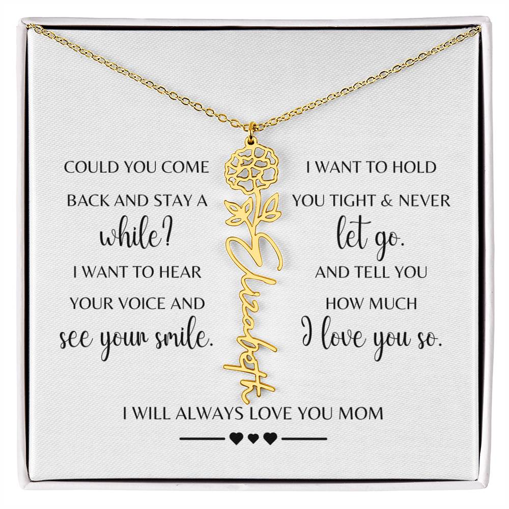 Sympathy Gift Loss of Mother for Daughter | Memorial Jewelry from Grandma or Dad for Loss of Mother | Grief