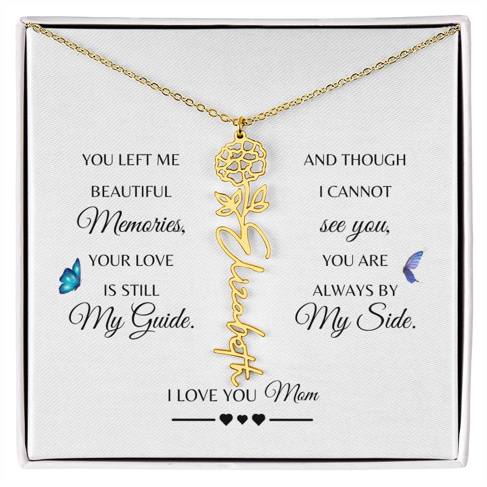 Memorial Gift Loss of Mother for Daughter | In Loving Memory Jewelry from Dad or Grandma for Loss of Mother | Sympathy Gift