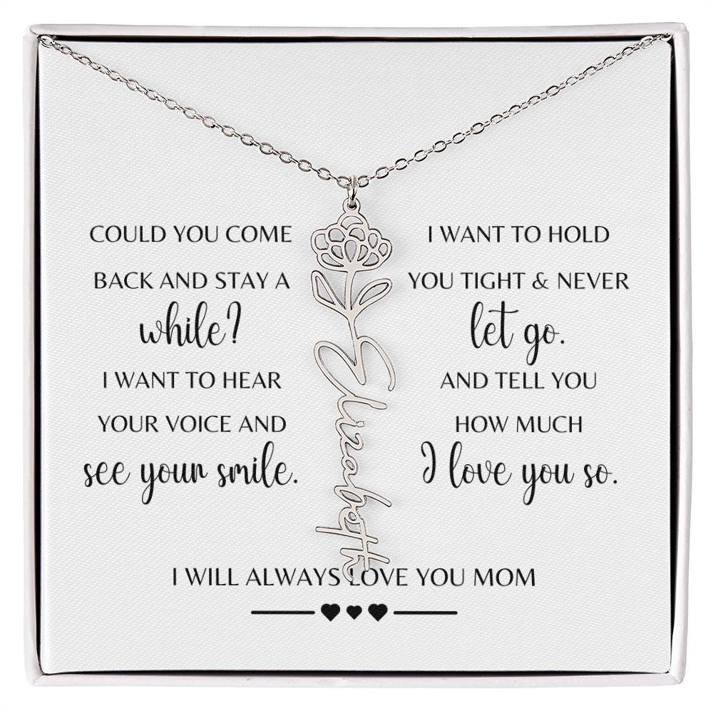 Sympathy Gift Loss of Mother for Daughter | Memorial Jewelry from Grandma or Dad for Loss of Mother | Grief