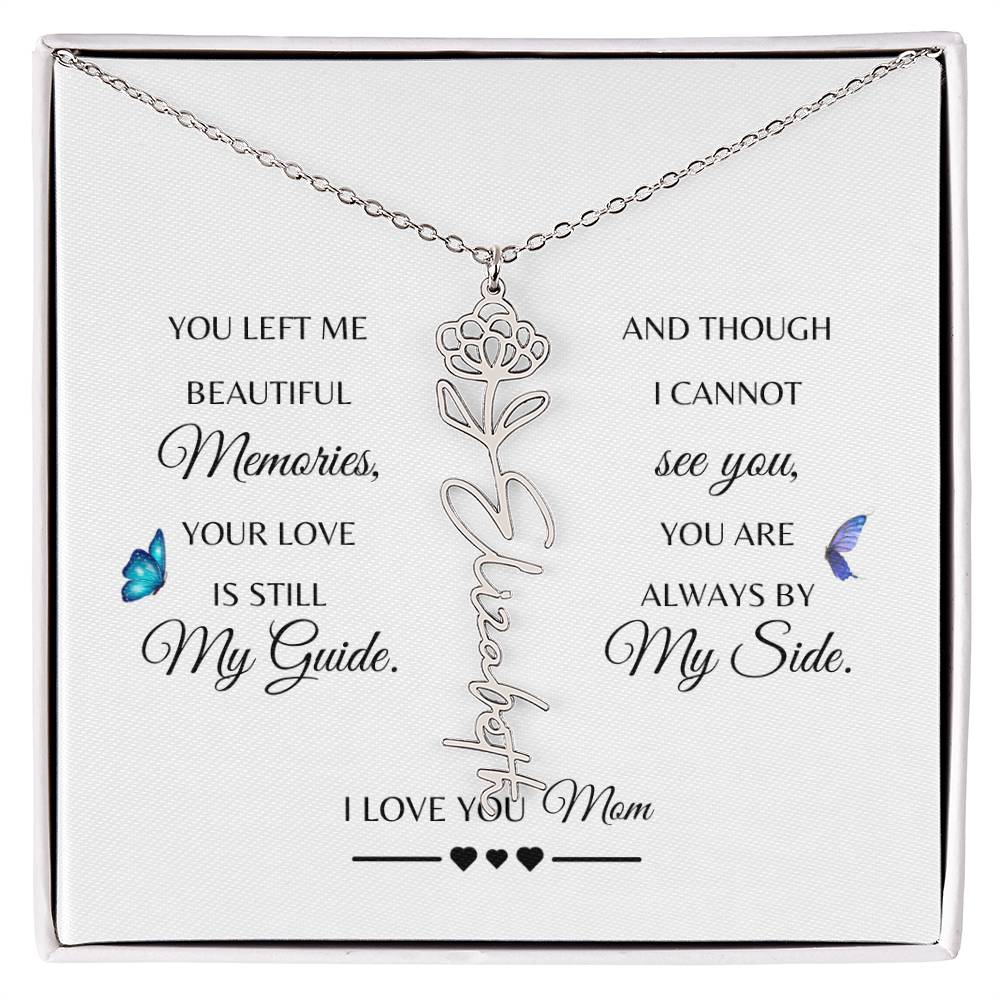 Memorial Gift Loss of Mother for Daughter | In Loving Memory Jewelry from Dad or Grandma for Loss of Mother | Sympathy Gift