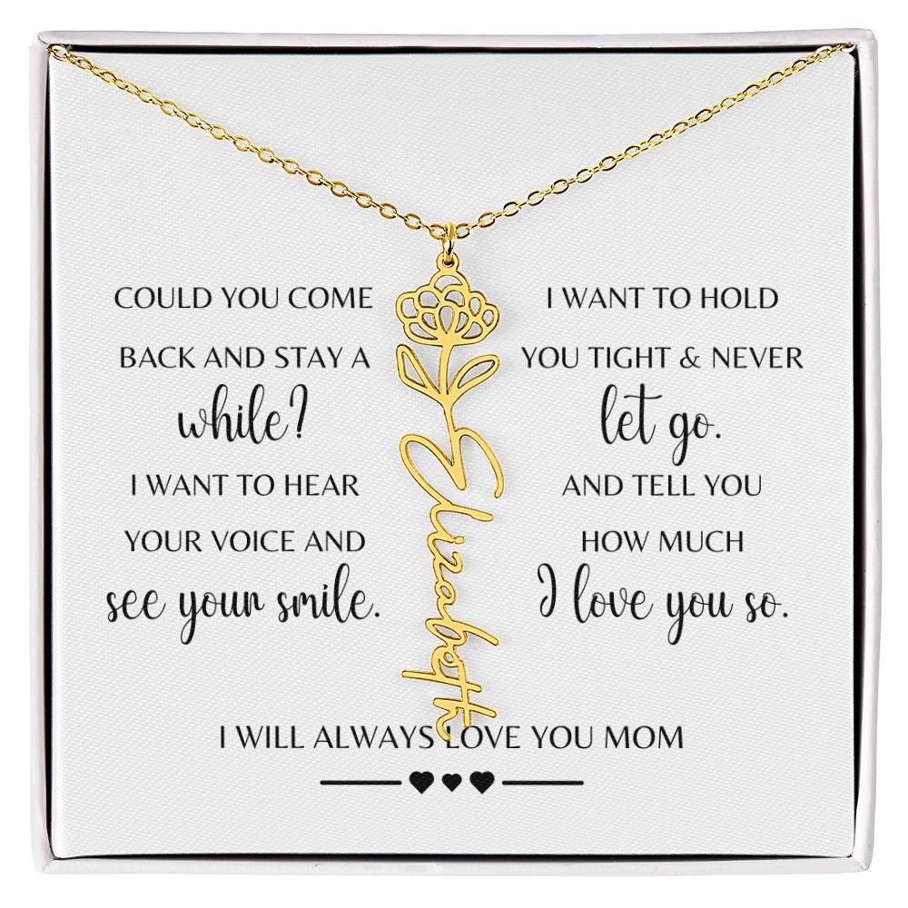 Sympathy Gift Loss of Mother for Daughter | Memorial Jewelry from Grandma or Dad for Loss of Mother | Grief