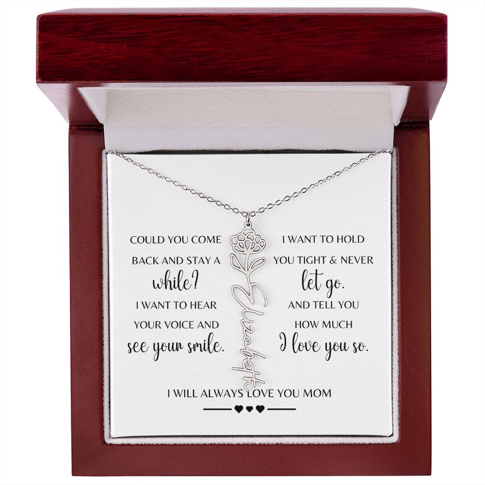 Sympathy Gift Loss of Mother for Daughter | Memorial Jewelry from Grandma or Dad for Loss of Mother | Grief