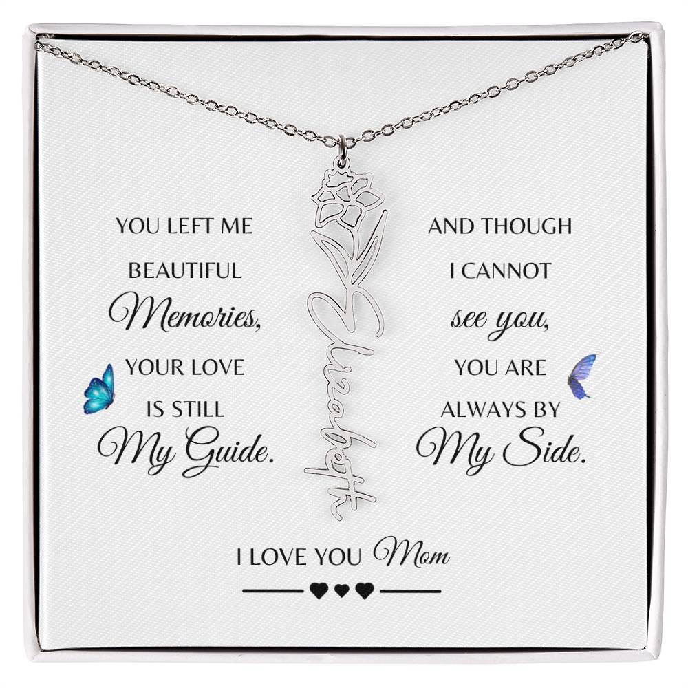 Memorial Gift Loss of Mother for Daughter | In Loving Memory Jewelry from Dad or Grandma for Loss of Mother | Sympathy Gift