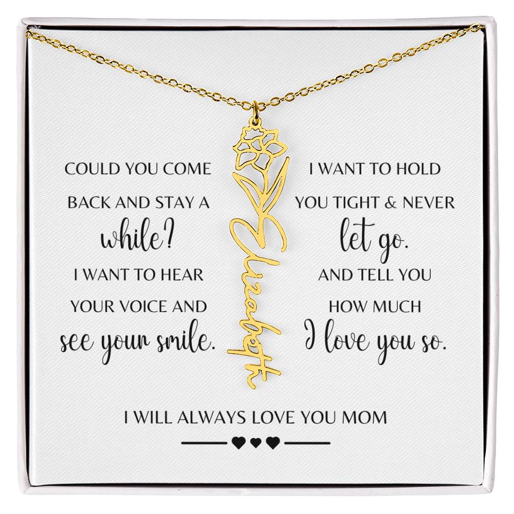 Sympathy Gift Loss of Mother for Daughter | Memorial Jewelry from Grandma or Dad for Loss of Mother | Grief