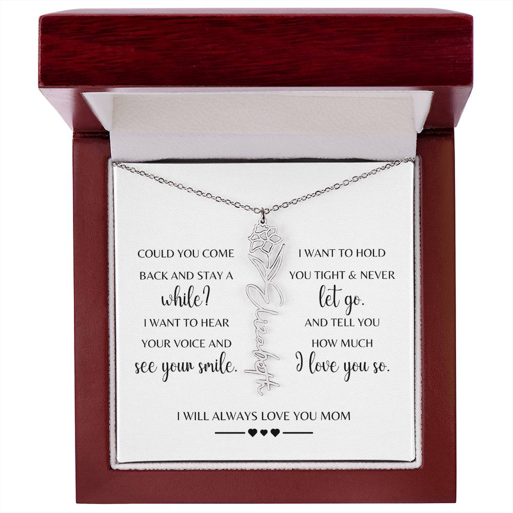 Sympathy Gift Loss of Mother for Daughter | Memorial Jewelry from Grandma or Dad for Loss of Mother | Grief