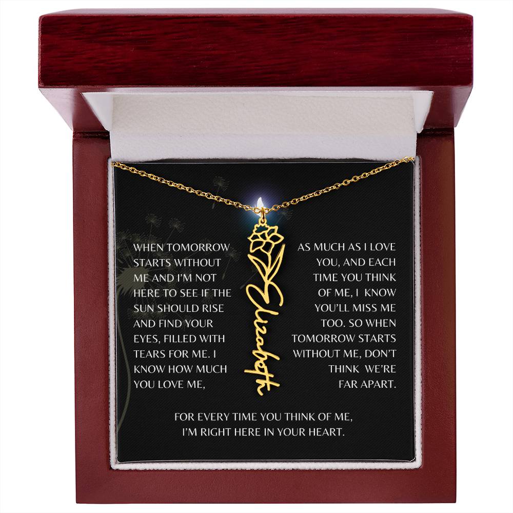 In Loving Memory Gift Loss of Mother for Daughter/Granddaughter | Memorial Jewelry from Dad or Grandmother for Loss of Mother Gift | Remembrance