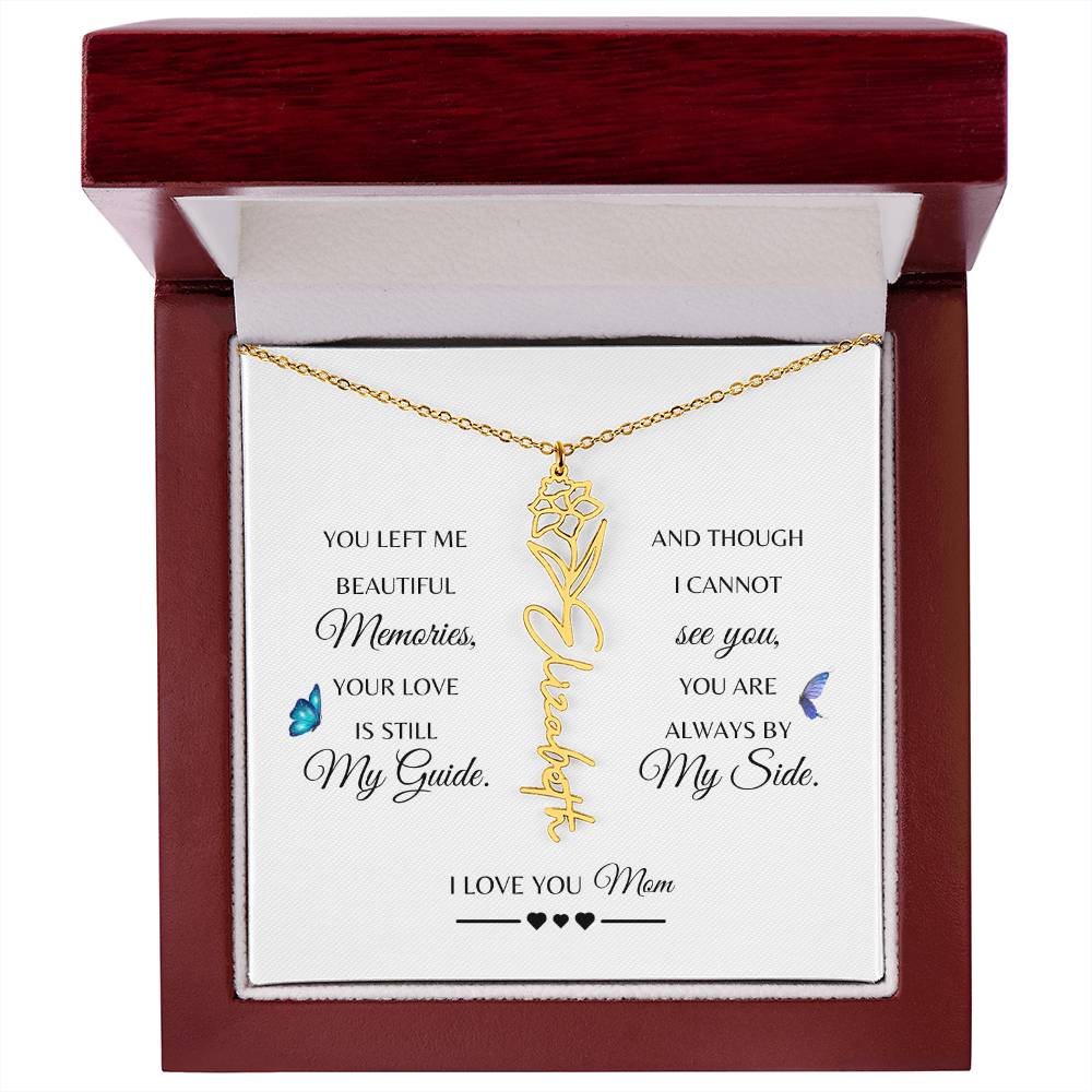 Memorial Gift Loss of Mother for Daughter | In Loving Memory Jewelry from Dad or Grandma for Loss of Mother | Sympathy Gift