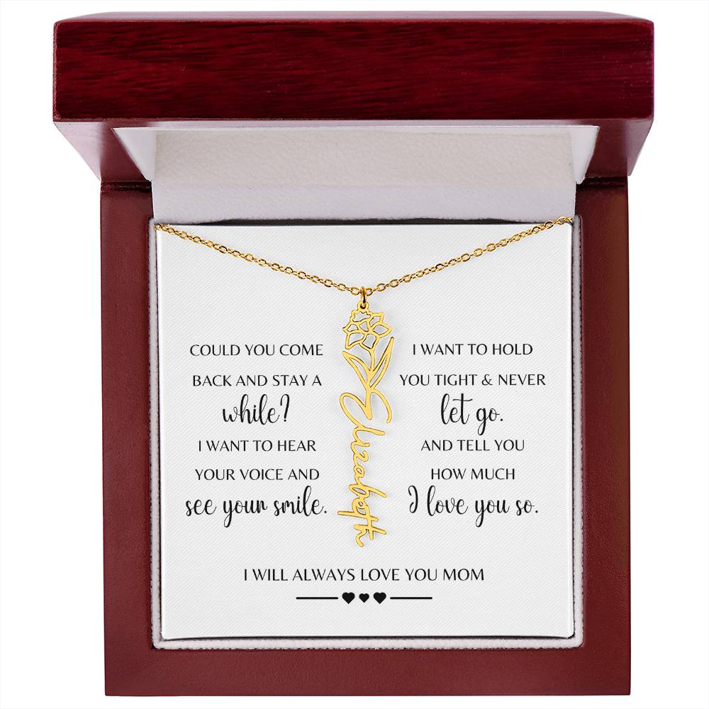 Sympathy Gift Loss of Mother for Daughter | Memorial Jewelry from Grandma or Dad for Loss of Mother | Grief