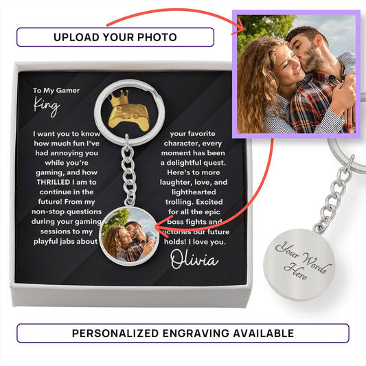 Personalized Boyfriend Gift For Anniversary | I Love You Keychain For Boyfriend From Girlfriend | Gamer Boyfriend Gift | Birthday Gift