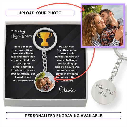 Photo Keychain For Gamer Boyfriend For Anniversary | Gamer Boyfriend Gift From Girlfriend | Gifts For Him | Keychain Boyfriend