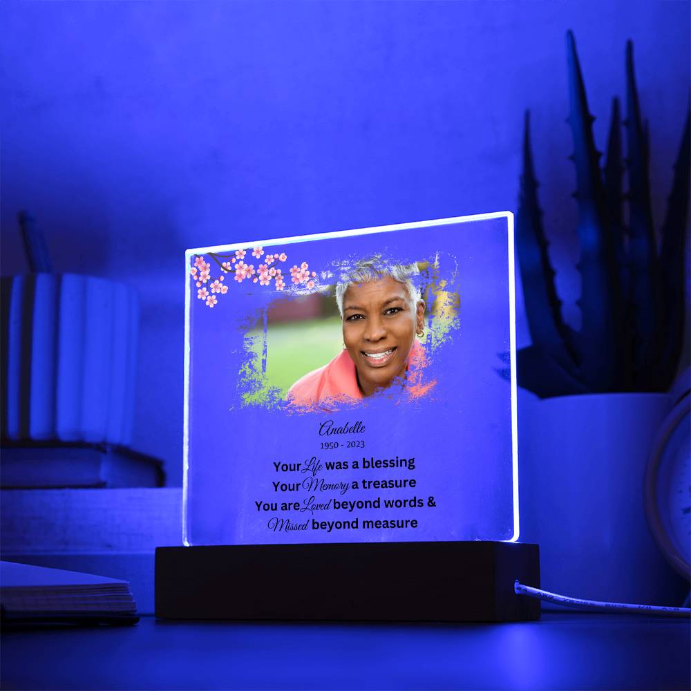 Your Life Was A Blessing Acrylic Plaque