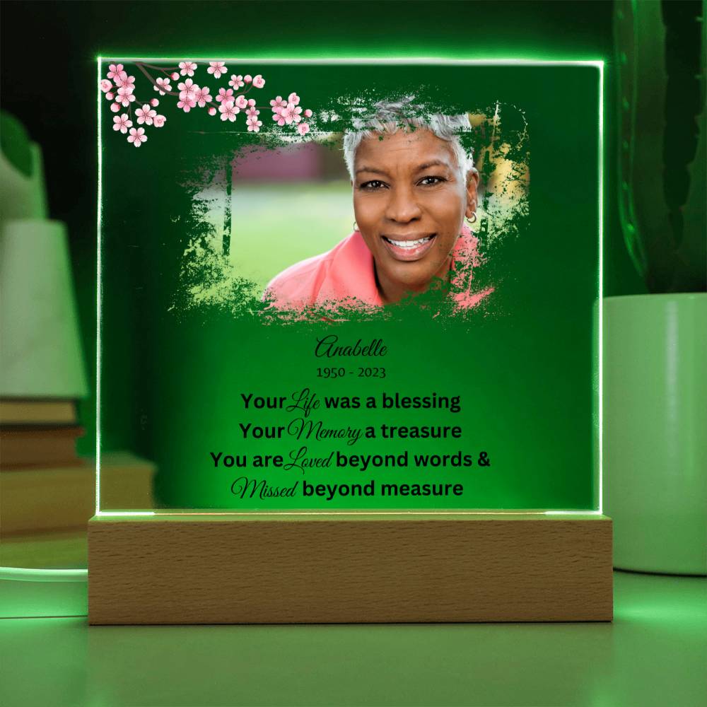 Your Life Was A Blessing Acrylic Plaque