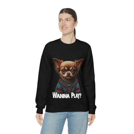 Unisex "Wanna Play" Crewneck Sweatshirt