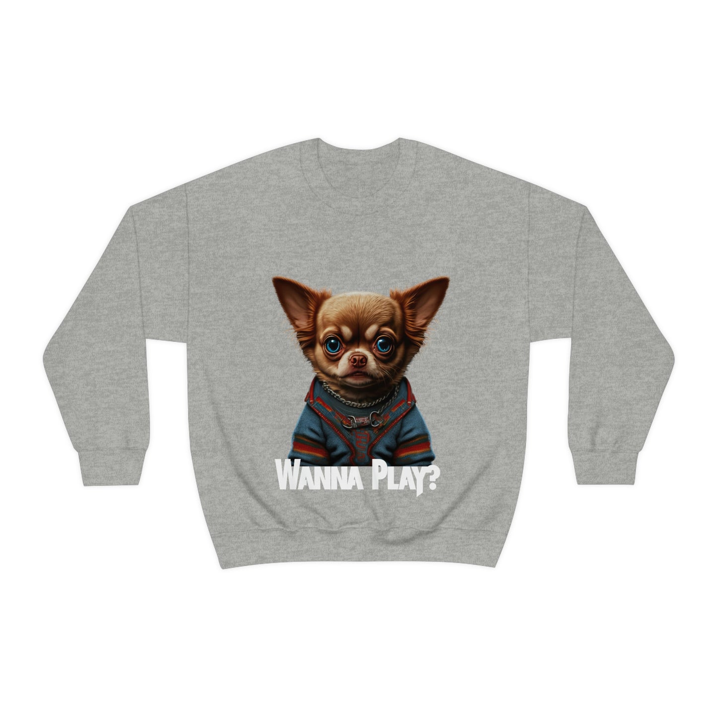 Unisex "Wanna Play" Crewneck Sweatshirt