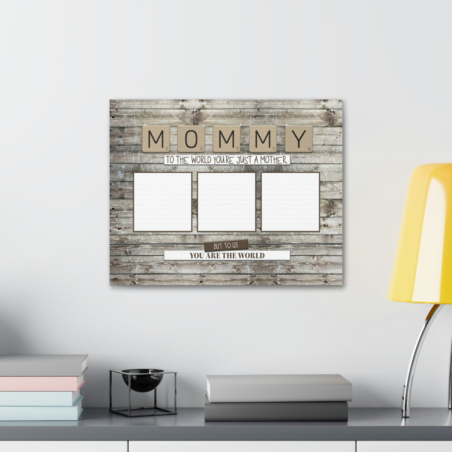 Mommy Personalized Canvas | You Are The World | 3 Photos