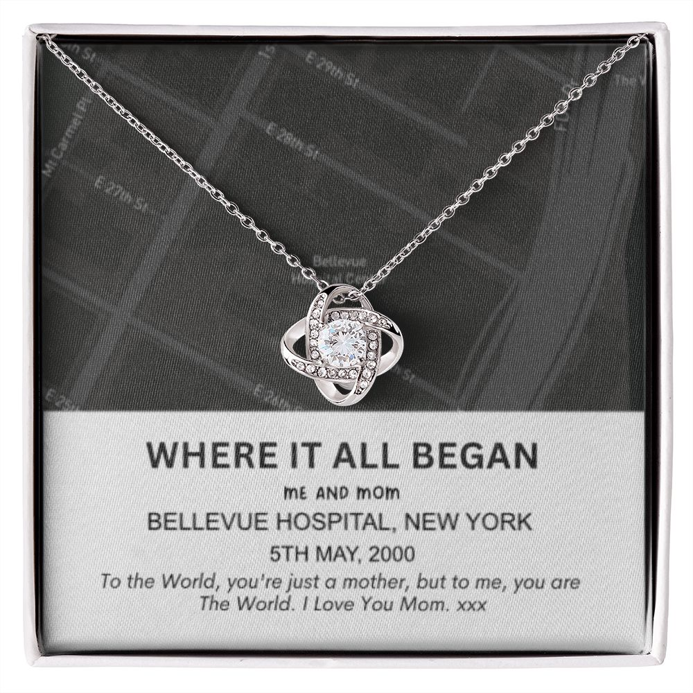 Mom | Where It All Began | Customized Map Necklace – Coolgiftscentral