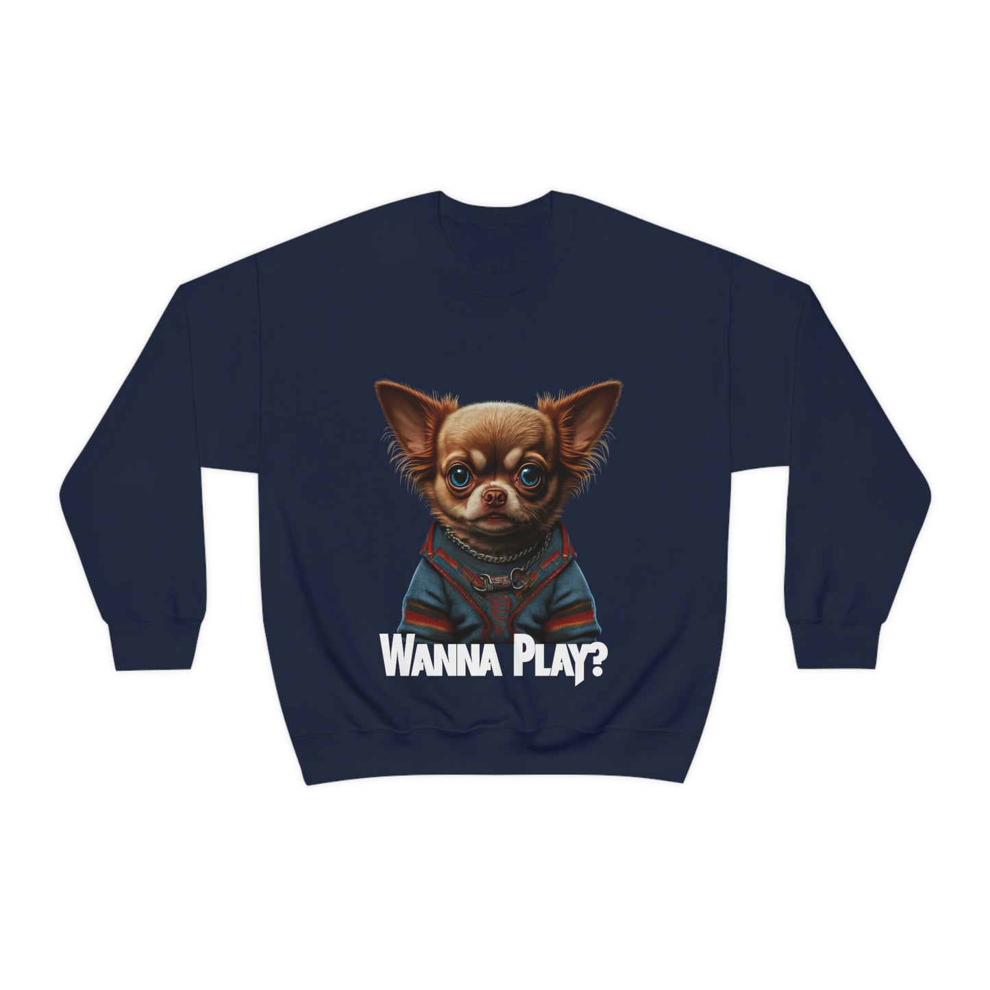 Unisex "Wanna Play" Crewneck Sweatshirt