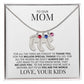 Mom | We Love You | Custom Baby Feet Necklace