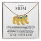 Mom | We Love You | Custom Baby Feet Necklace