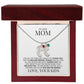 Mom | We Love You | Custom Baby Feet Necklace